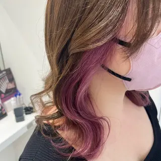 セミロング カラー 髪質改善🩵/ YUMEのヘアスタイル