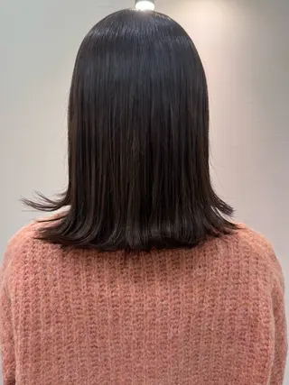 ミディアム カラー 松島 夏里のヘアスタイル