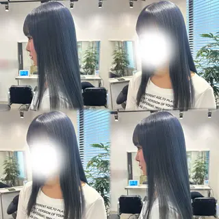 セミロング カラー 髪質改善ストレート /暖色カラー🎀🪞のヘアスタイル