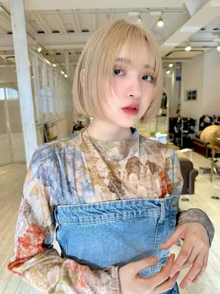 ショート カラー トレンドヘア🌿 chinariのヘアスタイル