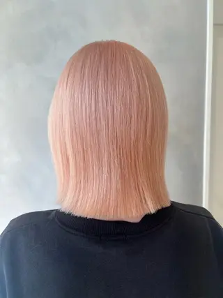 ミディアム 渋谷ハイトーン/ デザインカラー阿部のヘアスタイル