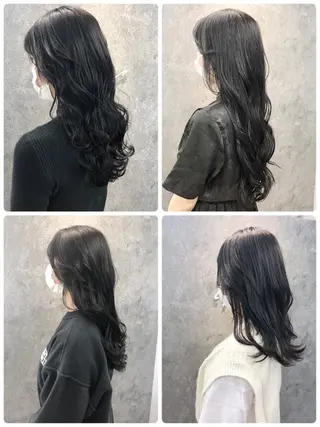 セミロング 所渉/韓国レイヤー /ウルフカットのヘアスタイル