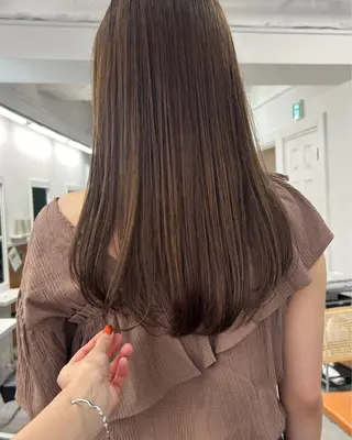 ロング カラー レイヤーボブ/ 艶カラー/サナ🌼のヘアスタイル