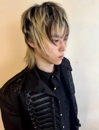 ショート カラー メンズ デザインカラー⭐︎★ 🐆hyo🐆のヘアスタイル