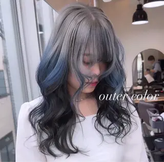 ロング カラー 💜ハイトーン💛 マジカルかいちゃんのヘアスタイル