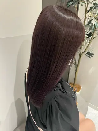 セミロング aoi ♡グレージュ ・ベージュカラーのヘアスタイル