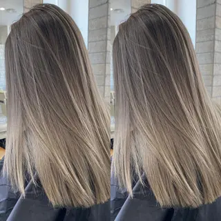 ロング カラー パーマ ヘアアレンジ メンズ キッズ ネイル マツエク・マツパ ハイライト、レイヤー カット/西梅田/中西のヘアスタイル