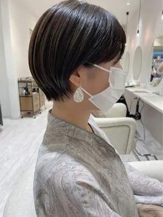 ショート Chiho / 梅田 / ボブ/ パーマのヘアスタイル