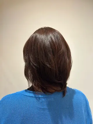 ミディアム カラー ORANGEPOP 南船橋店所属・富 菜那里のヘアスタイル