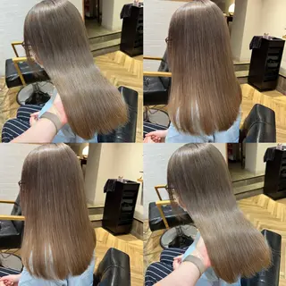 ロング カラー 艶カラー/韓国顔周り 🎀mamiのヘアスタイル