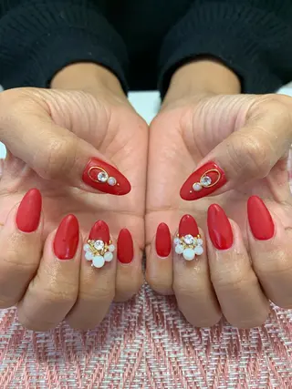 ネイル rukianail 新里のネイルデザイン