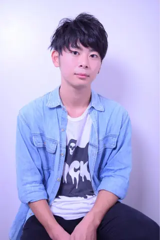 ショート カラー パーマ メンズ 高橋 隆一のヘアスタイル