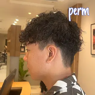 ショート パーマ メンズ CYAN.栄店所属・パーマ/髪質改善 【榎本千夏】のヘアスタイル