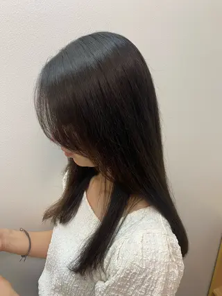 ロング 染谷 れなのヘアスタイル