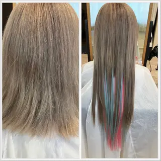 ミディアム エクステブリーチ矯正 griFFicaのヘアスタイル