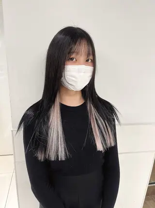 ロング りおな/エクステ /ミルクティーカラーのヘアスタイル