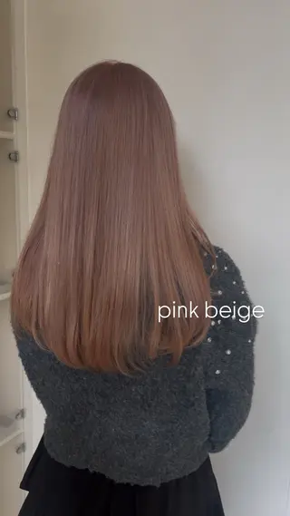 ロング カラー 似合わせカット暖色 カラーhiyonaのヘアスタイル