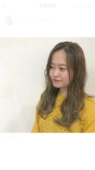 ロング カラー レイヤー/顔周り /AKARIのヘアスタイル