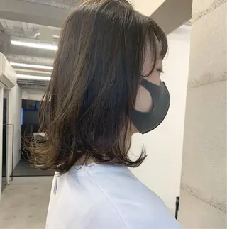 ショート カラー 透明感/オリーブ/ グレージュ/YUKAのヘアスタイル