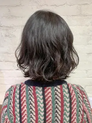 ミディアム パーマ 銀座No.1髪質改善 縮毛矯正/本木のヘアスタイル