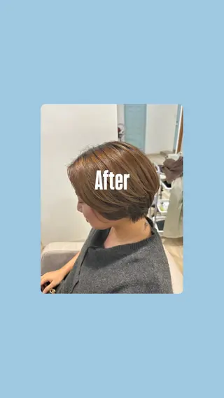 ショート scena(シーナ)所属・『大西　陸』 透明感color🔆のヘアスタイル