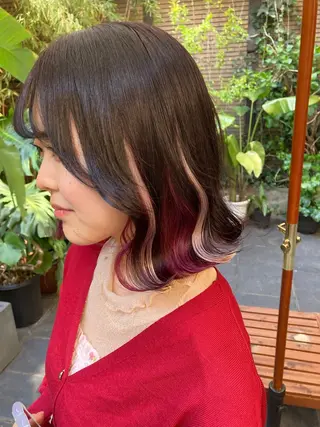 ショート カラー ✨最安値✨エクステ カラー🌼つきな🌼のヘアスタイル