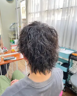 ショート パーマ メンズ 姫路アンメリーアン ダンのヘアスタイル
