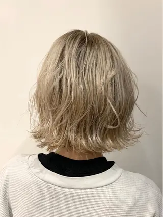 ミディアム カラー 🌿似合わせブリーチ 松本朋幸🌿のヘアスタイル