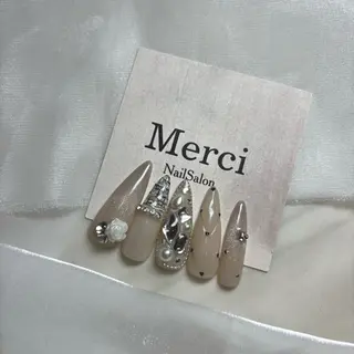 ネイル ️🩵Merci Miyu 南堀江️のネイルデザイン