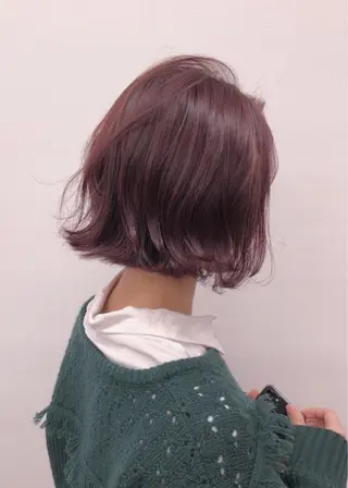 ショート カラー ヘアアレンジ 柔らかbeige モトキのヘアスタイル