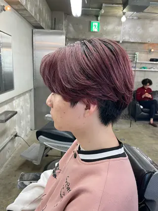 ショート カラー パーマ メンズ 亀井隆汰/メンズ専門 パーマ特化美容師のヘアスタイル