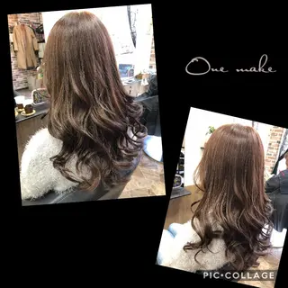 ロング カラー ヘアアレンジ ヘアサロンオスカー 岸和田蛸地蔵店のヘアスタイル