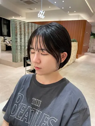 ショート カラー 渋谷ボブ/レイヤー ボブ田中航平のヘアスタイル
