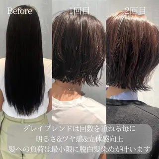 ミディアム DX SHARE SALON所属・matka白髪ぼかし 大人ヘア/KEIKOのヘアスタイル