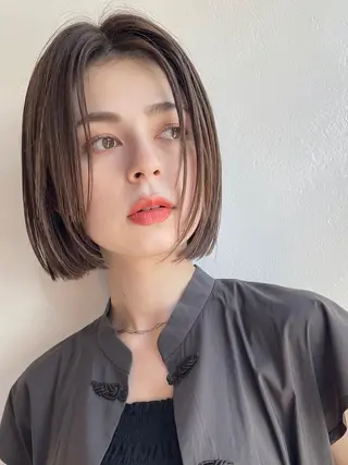 ショート カラー 透明感・艶カラー/ 坂田友梨奈のヘアスタイル