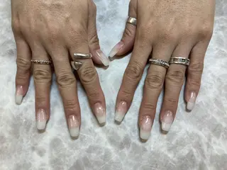 ネイル ネイルリボン 受付スタッフのネイルデザイン