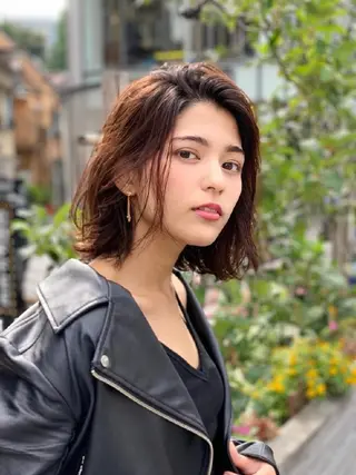 ミディアム カラー amie高崎所属・高崎メンズパーマ 髪質改善TAKEのヘアスタイル