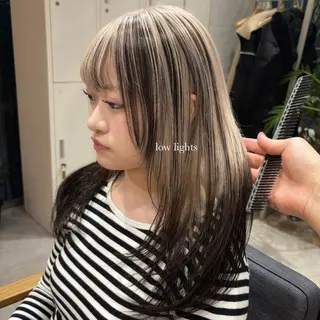 ロング カラー 🌈艶ハイトーン🌈 心を込めます🤝涼介のヘアスタイル