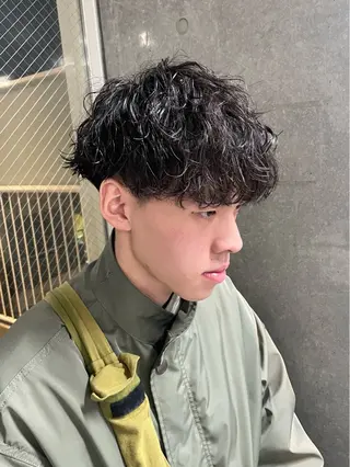 パーマ メンズ メンズモテパーマ💙 fuwaのヘアスタイル
