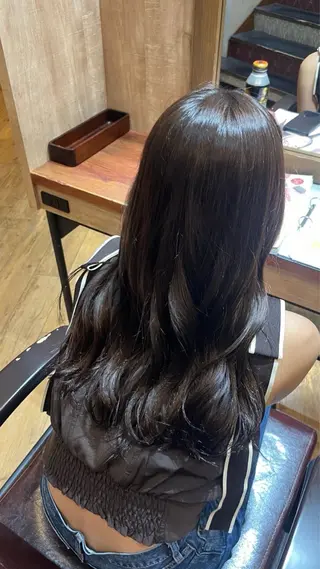 ロング カラー 🫧ブリーチ×透明感 カラー🎀ココカラのヘアスタイル