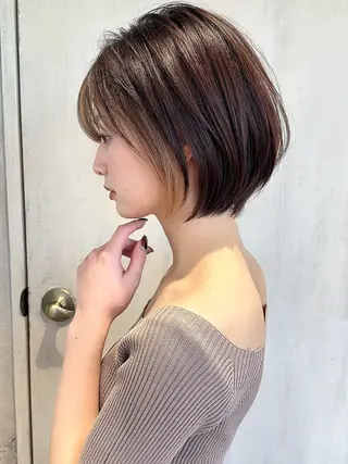 ショート カラー パーマ ショート、ボブの神✨ 峯朋也✂︎✨のヘアスタイル