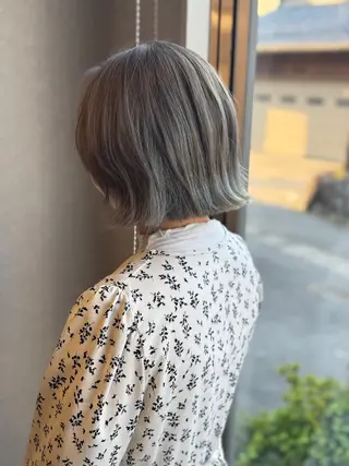 ミディアム 髪質改善⚡️カラー 🍀武久 誠🍀のヘアスタイル