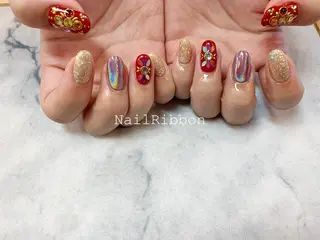 ネイル ネイルリボン 伊藤のネイルデザイン