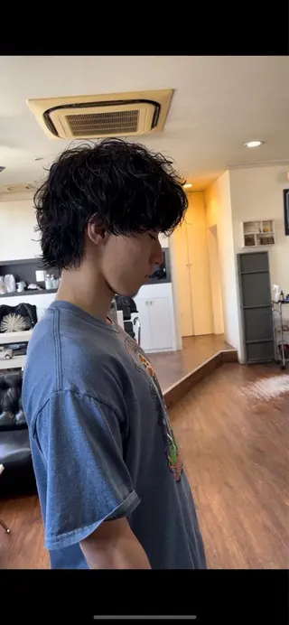 ミディアム パーマ メンズ パーマが得意な【最高 悠斗】のヘアスタイル