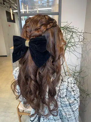 ヘアアレンジ 透明感カラー✨艶髪 制作🌱山根あゆみのヘアスタイル