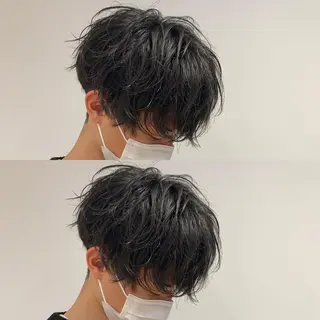 ショート ヘアアレンジ メンズ メンズパーマの達人 🌟川内絵人のヘアスタイル