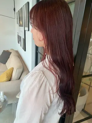 ロング カラー ベージュカラー🌿 新潟駅/青木結月のヘアスタイル