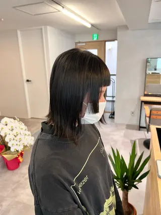 ミディアム 🌿ダブルカラー/ 明大前/中村渓太のヘアスタイル