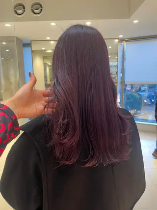 セミロング カラー ヘアアレンジ stylist ◎RUKI.のヘアスタイル