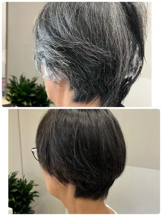 ショート カラー 小鴨 美佳のヘアスタイル